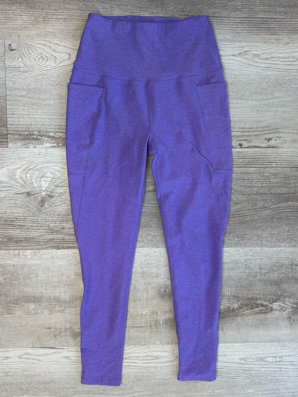 Beyond Yoga Spacedye Out Of Pocket High Waisted Midi Leggings Violet Heather S